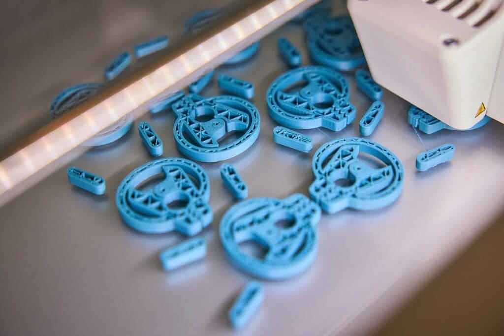 3D-printed pieces made inside of Empower+