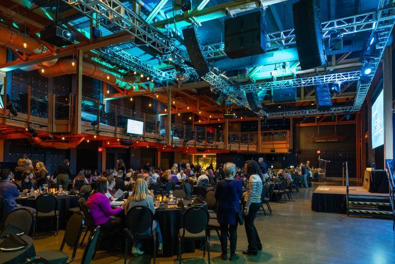 A photo of the full crowd at ArtsQuest Center for Good Shepherd Rehabilitation's 2025 ACE Awards event