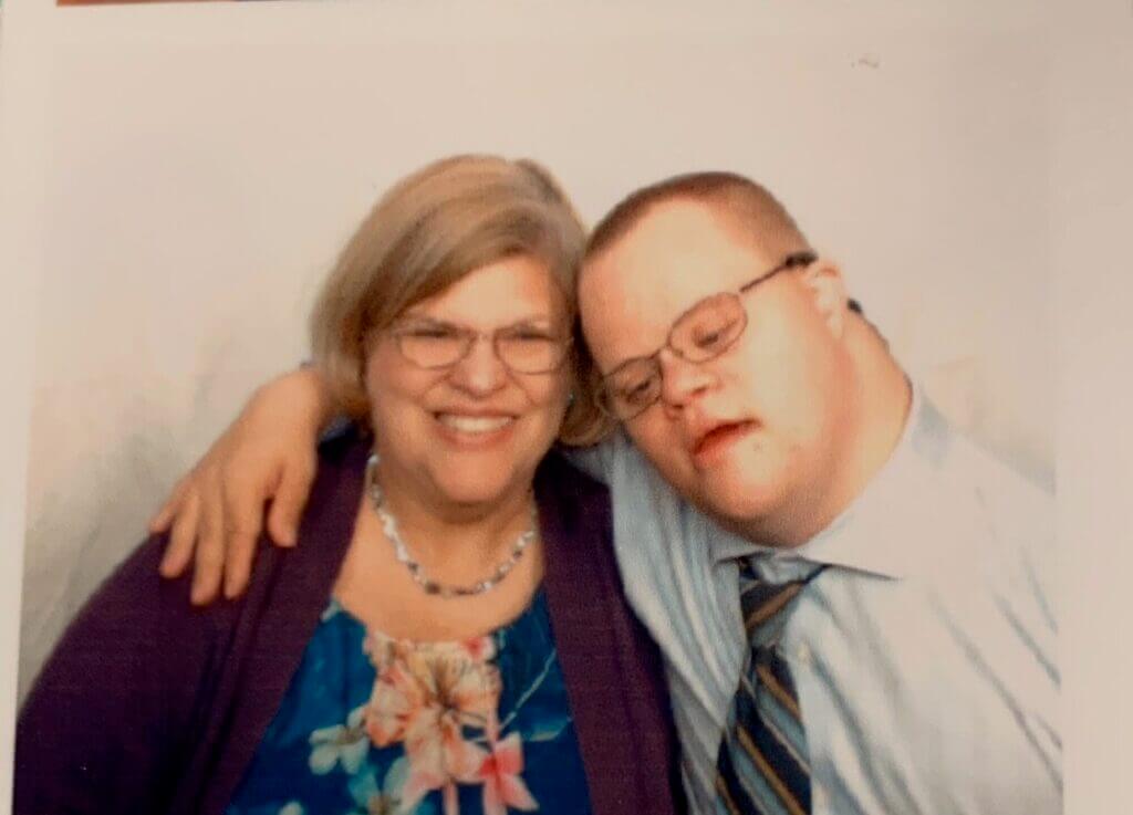 Linda Devore and her son